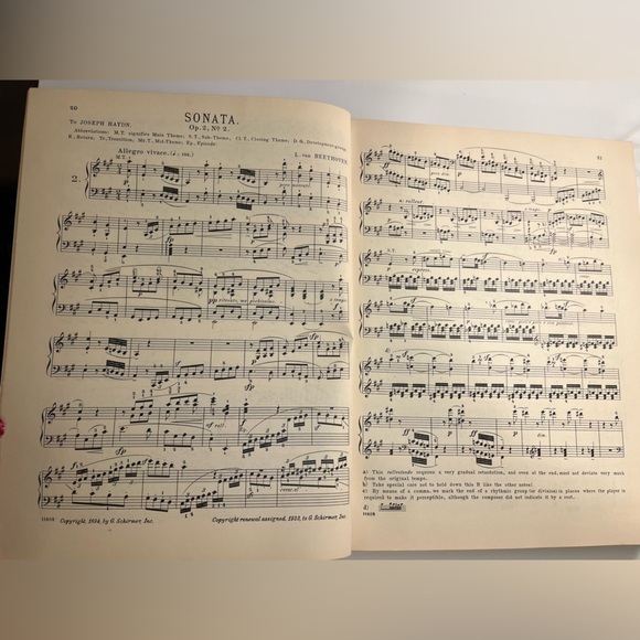 Beethoven Sonatas for the Piano, Book 1" from Schirmer's Library of Music - Picture 14 of 16